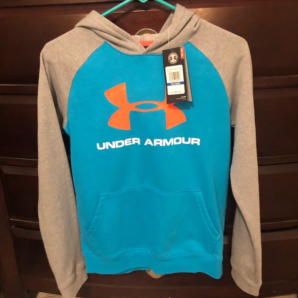 Boys fleece UA hoodie—NWT!!